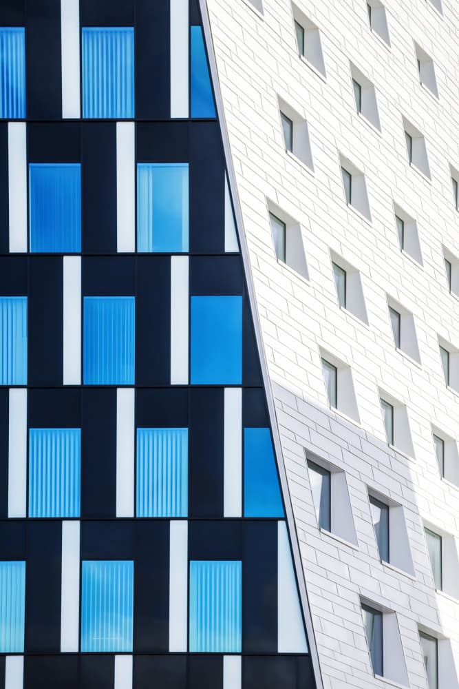 Diagonal Building Contrast by Bruno Flour — canvas wall art