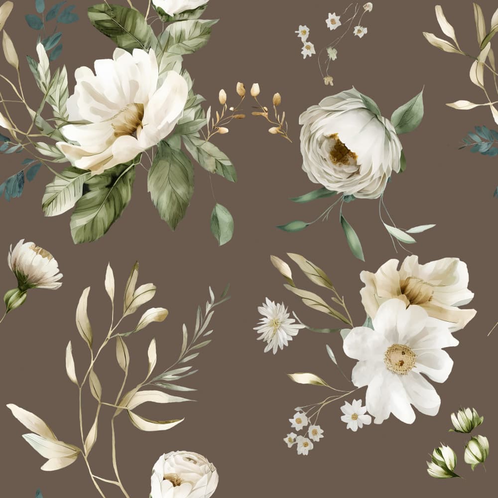 Elegant White Blooms by Bilge Paksoylu — canvas wall art