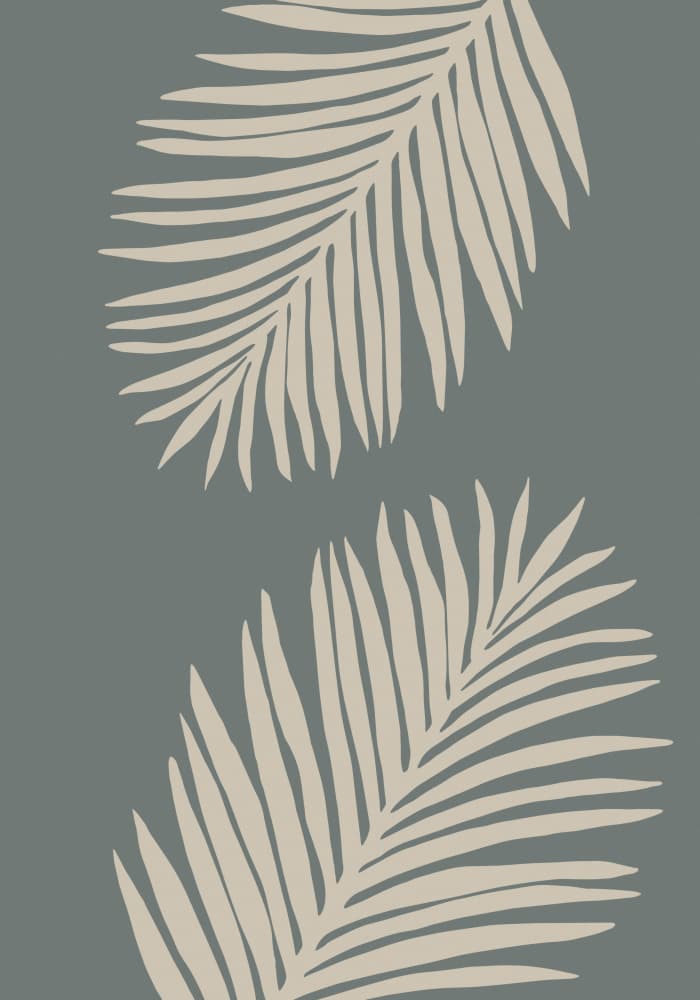 Serene Tropical Palms by Pictufy Studio — canvas wall art