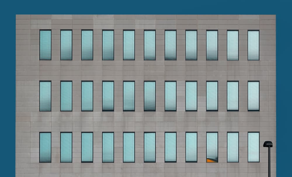 Modern Facade Windows by Hans-Wolfgang Hawerkamp — canvas wall art