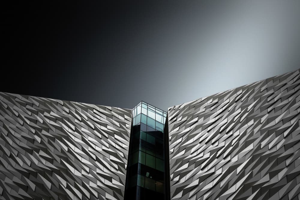 Dramatic Faceted Architecture by Jorge Pimenta — canvas wall art