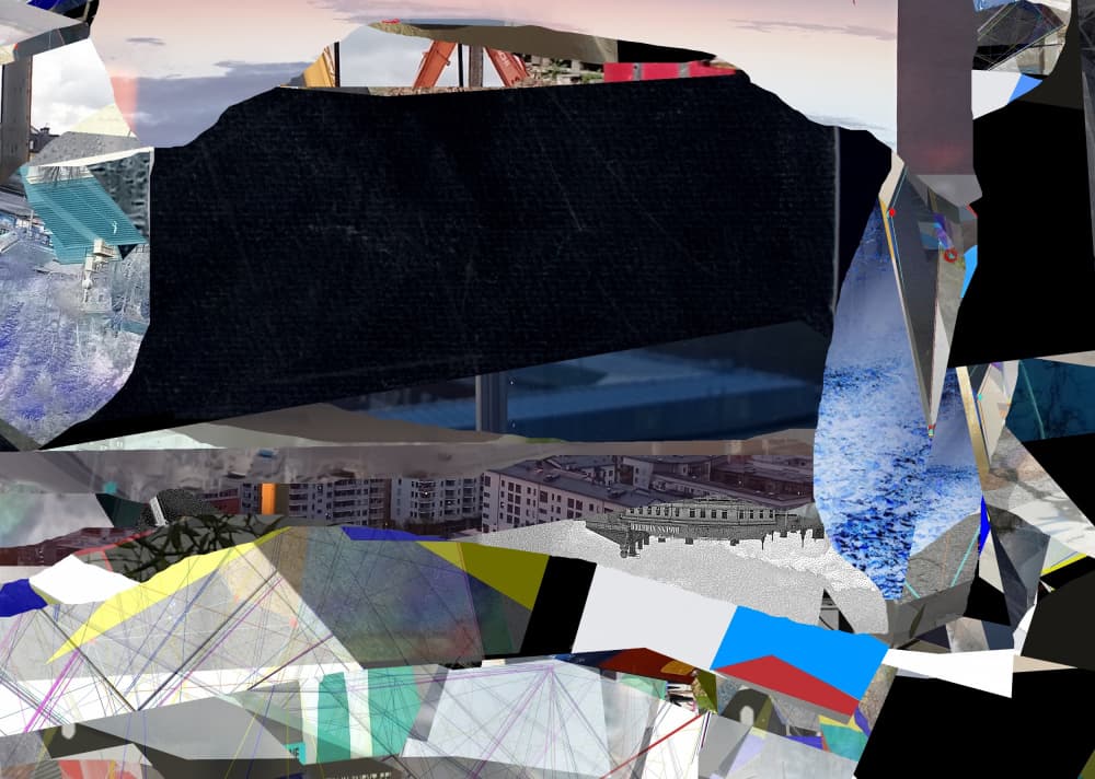 Abstract City Layers by Stefan Fransson — canvas wall art