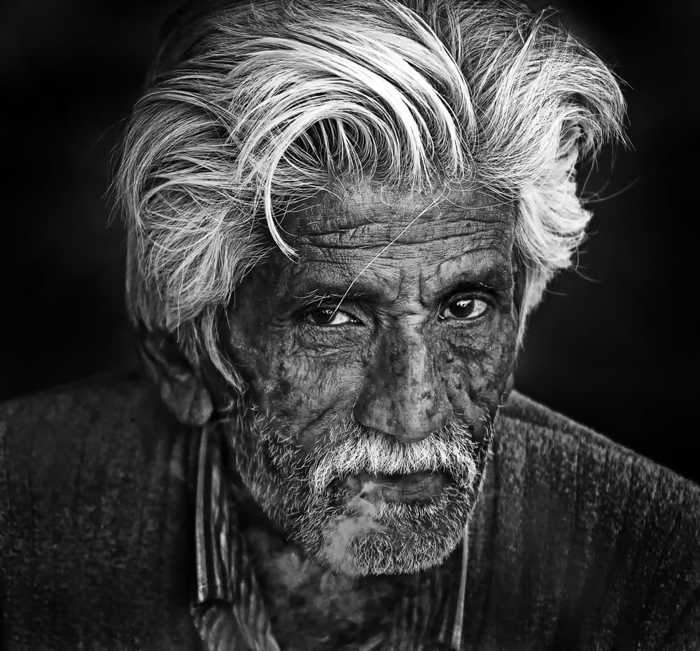 Wise Old Man by Lou Urlings — canvas wall art