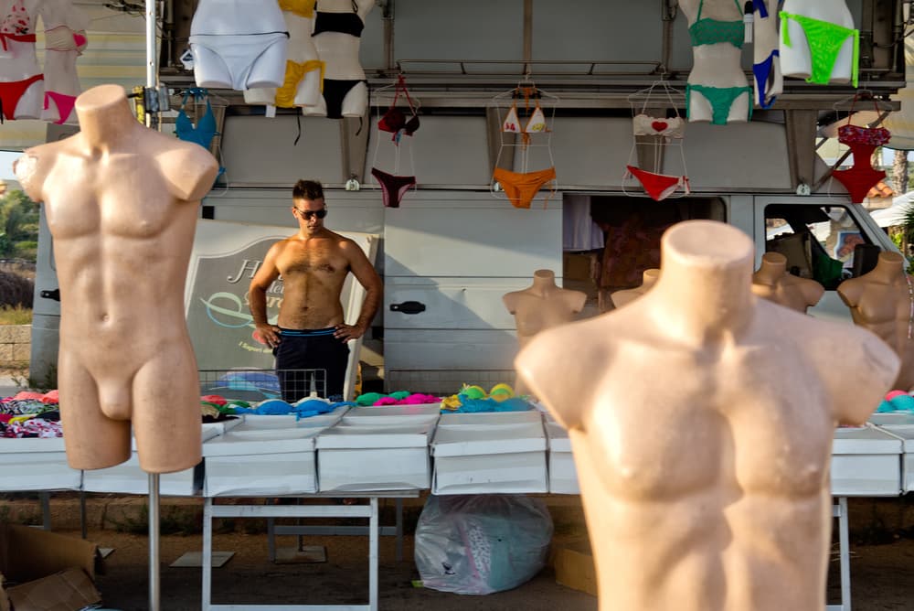 Summer Market Mannequins by Lorenzo Grifantini — canvas wall art