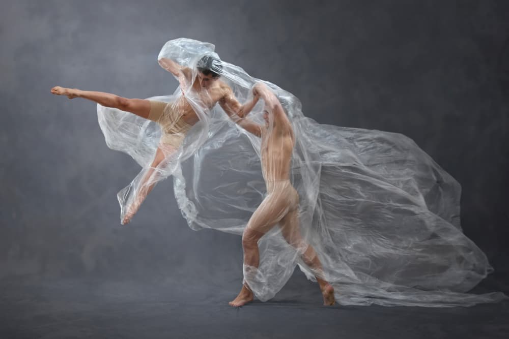 Dancers Wrapped In Plastic by DDiArte — canvas wall art