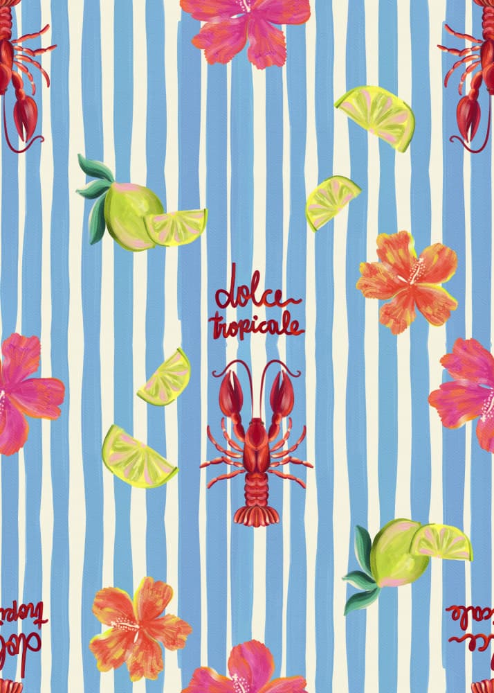 Dolce Tropicale Pattern by DePaulo — canvas wall art