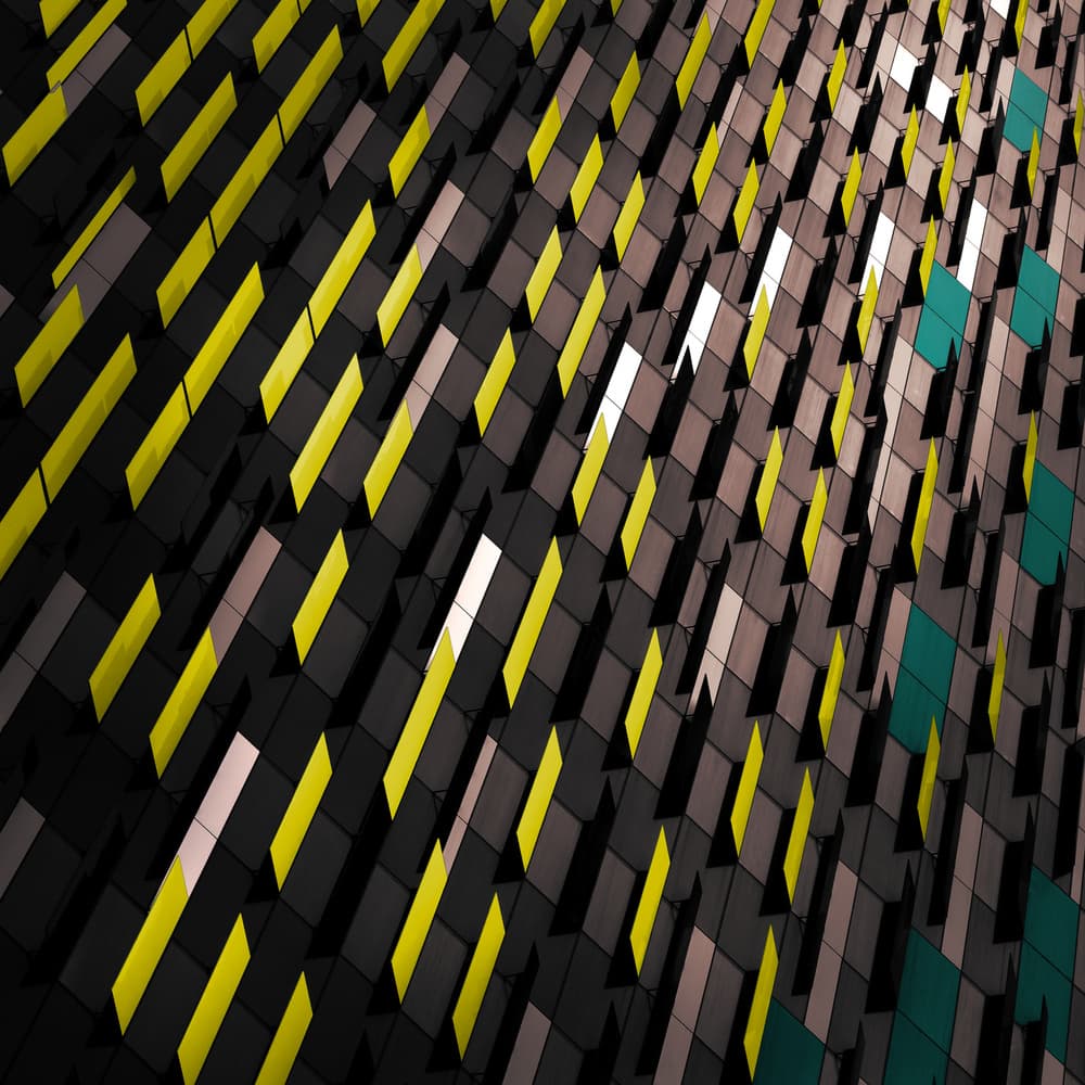 Geometric Facade Pattern by Marc Huybrighs — canvas wall art
