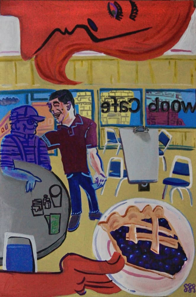 Surreal Cafe Conversation by Steve Spencer — canvas wall art
