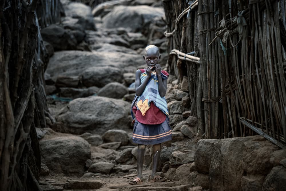 African Village Child by Trevor Cole — canvas wall art