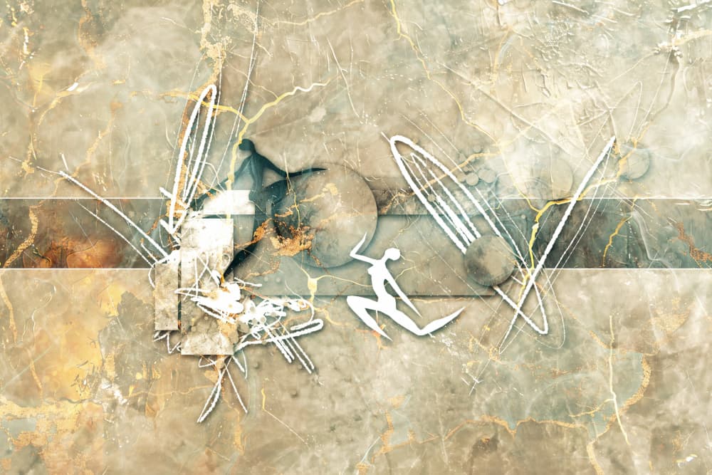 Abstract Figures in Motion by Rafal Kulik — canvas wall art