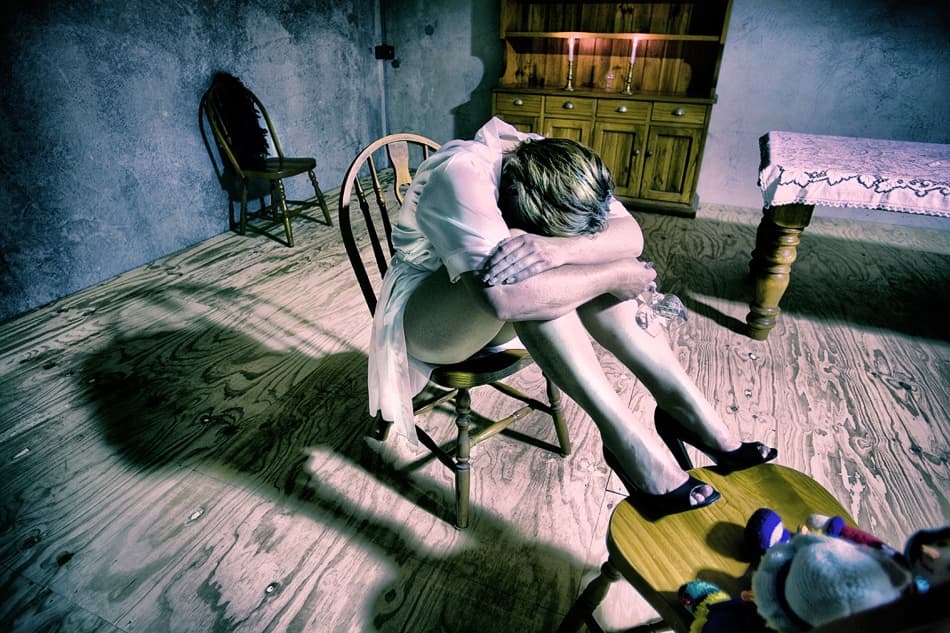 Woman In Despair by Mel Brackstone — canvas wall art