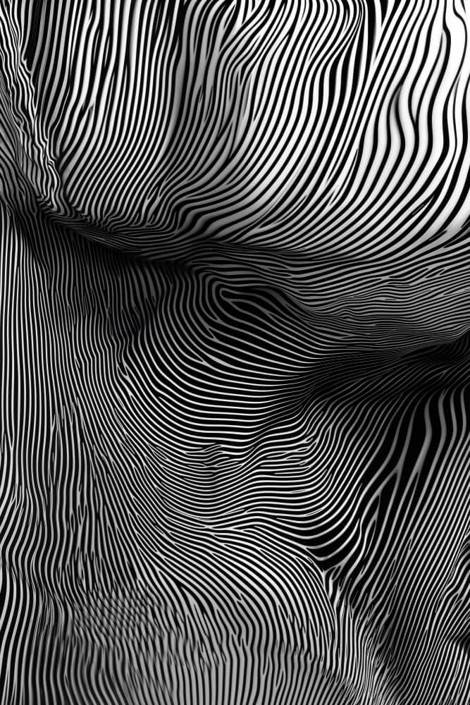 Flowing Abstract Lines by Minorstep — canvas wall art