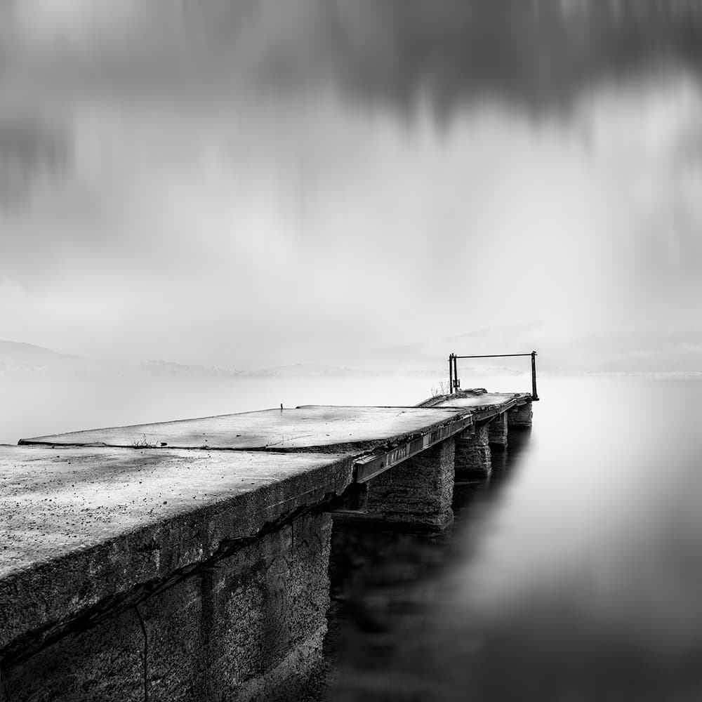 Serene Long Exposure Pier by George Digalakis — canvas wall art
