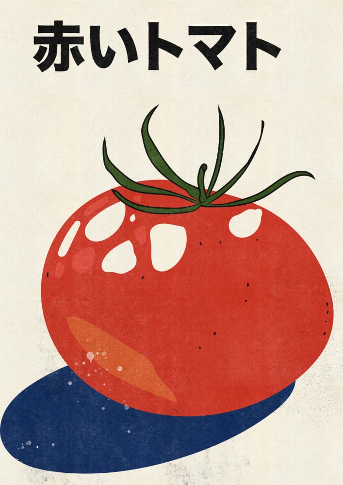 Vibrant Red Tomato by Nicholas — canvas wall art