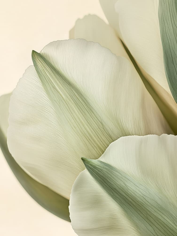 Soft Tulip Petals by Bilge Paksoylu — canvas wall art