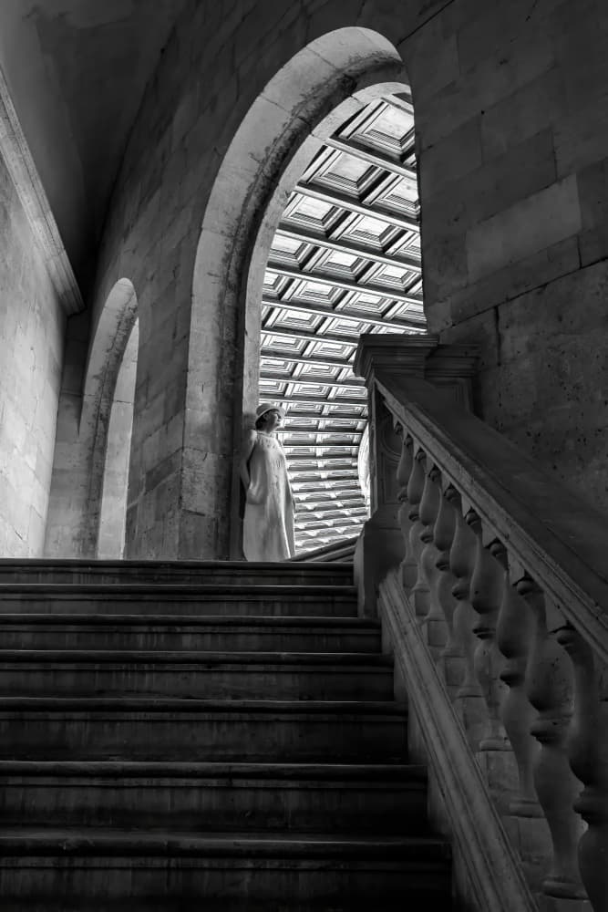 Ascending Grand Staircase by Michel Groleau — canvas wall art