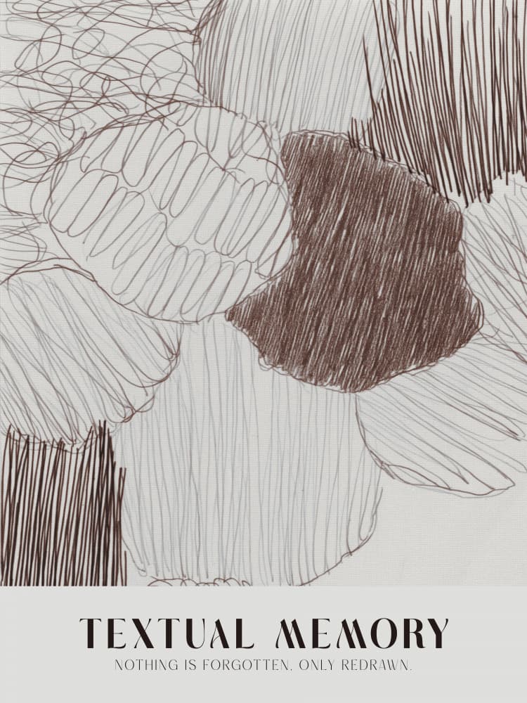 Textualmemory by Treechild — canvas wall art