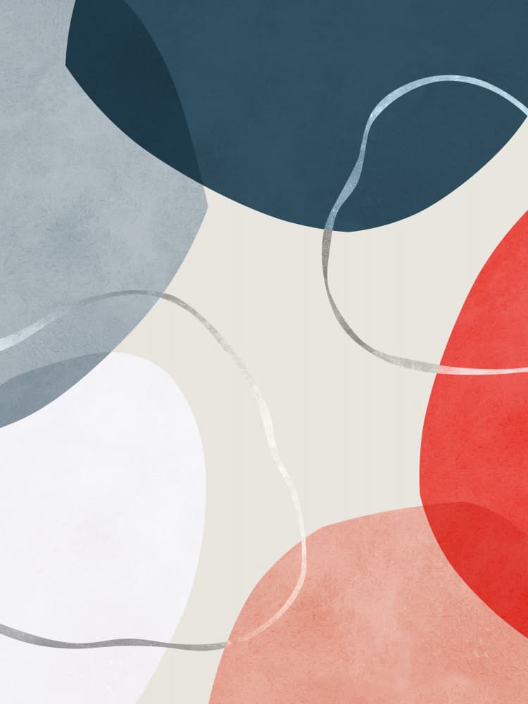 Fluid Organic Shapes by Vitor Costa — canvas wall art
