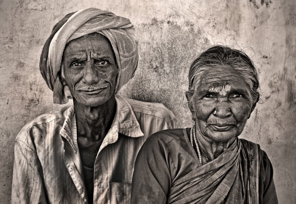 Wise Indian Faces by Lou Urlings — canvas wall art