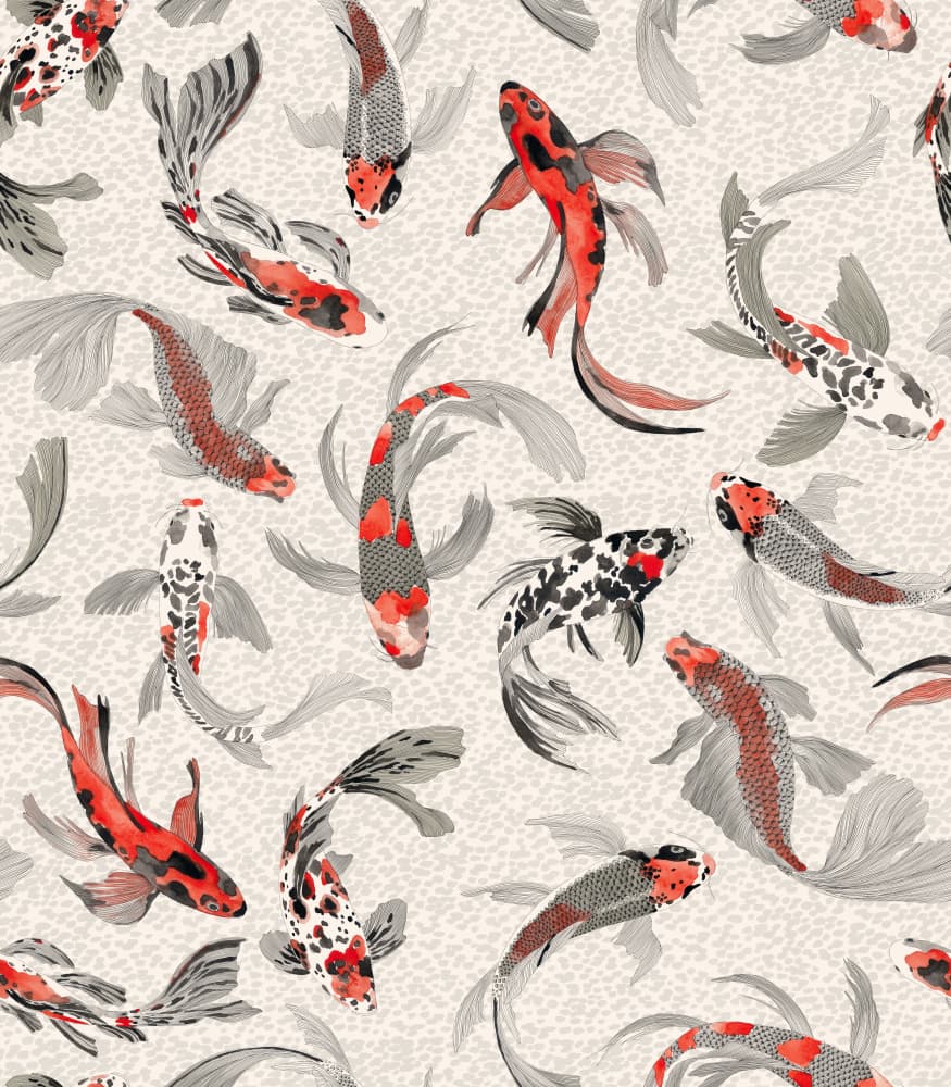 Elegant Koi Fish Flow by Hendon Lane — canvas wall art