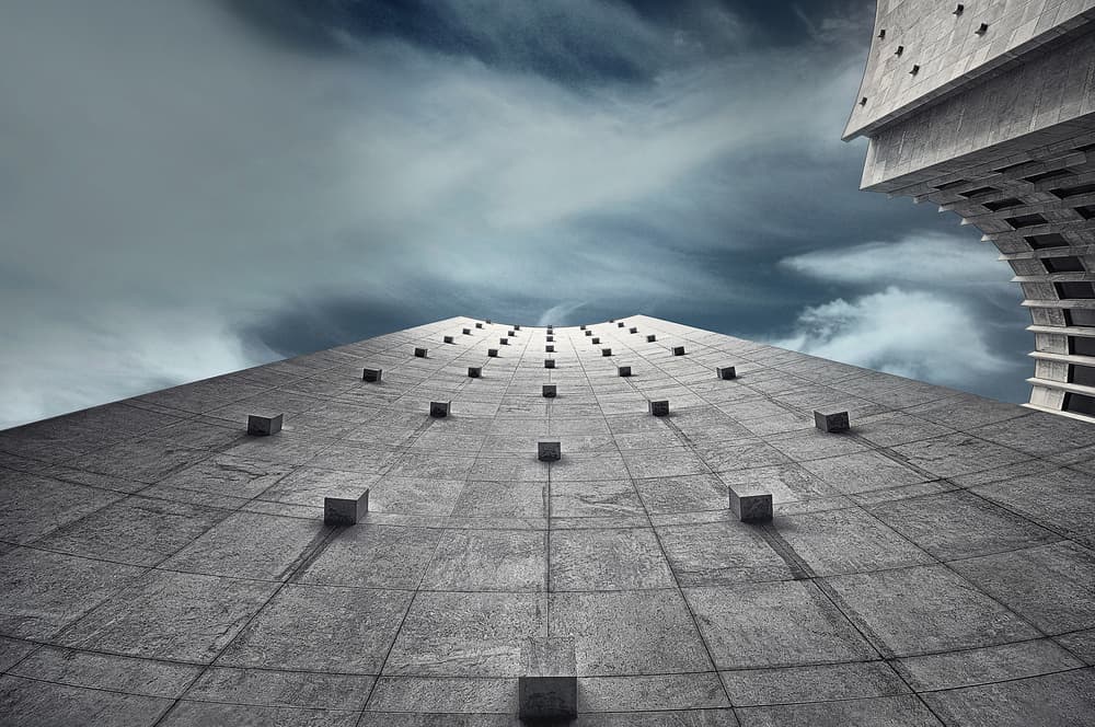Modern Concrete Perspective by Ercan Sahin — canvas wall art
