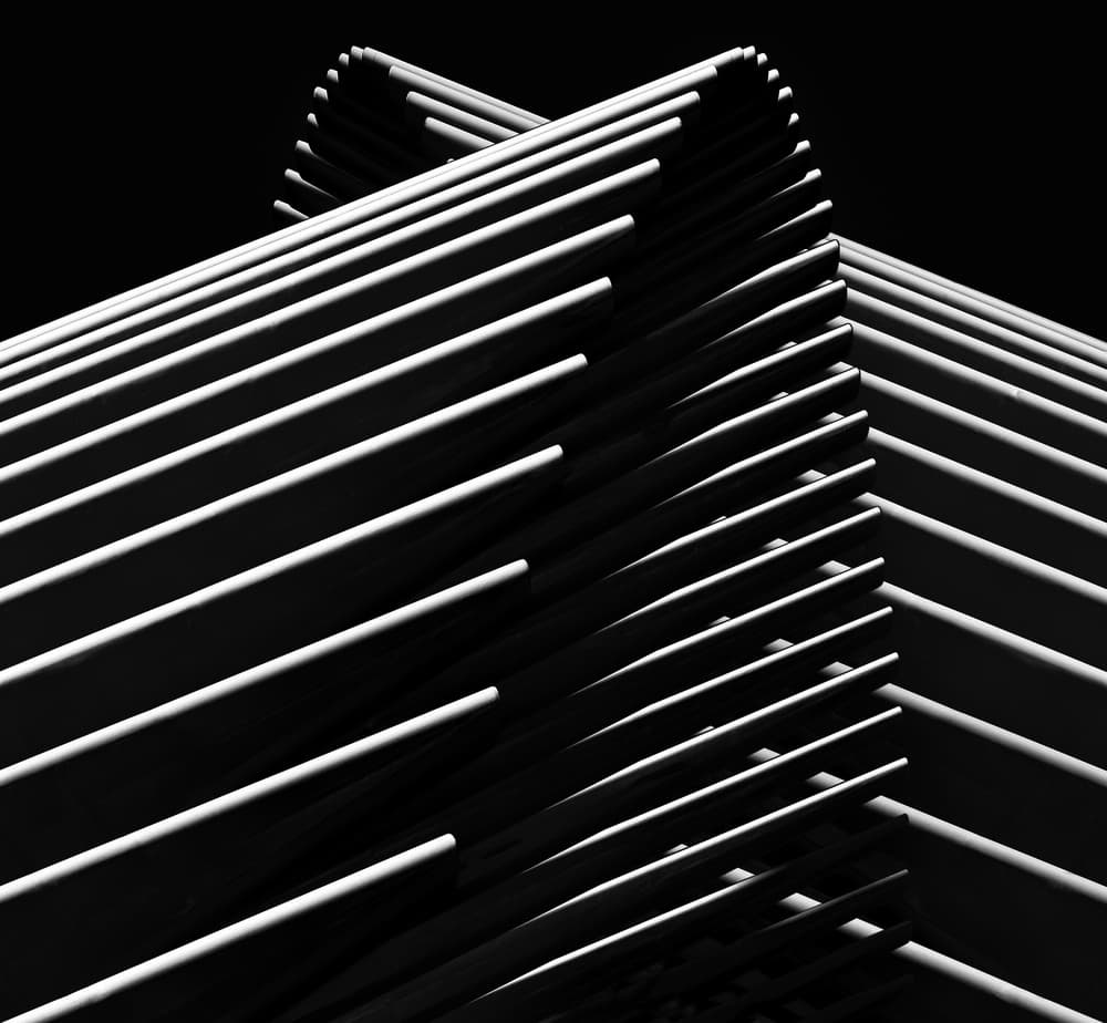 Abstract Geometric Lines by Hans-Wolfgang Hawerkamp — canvas wall art