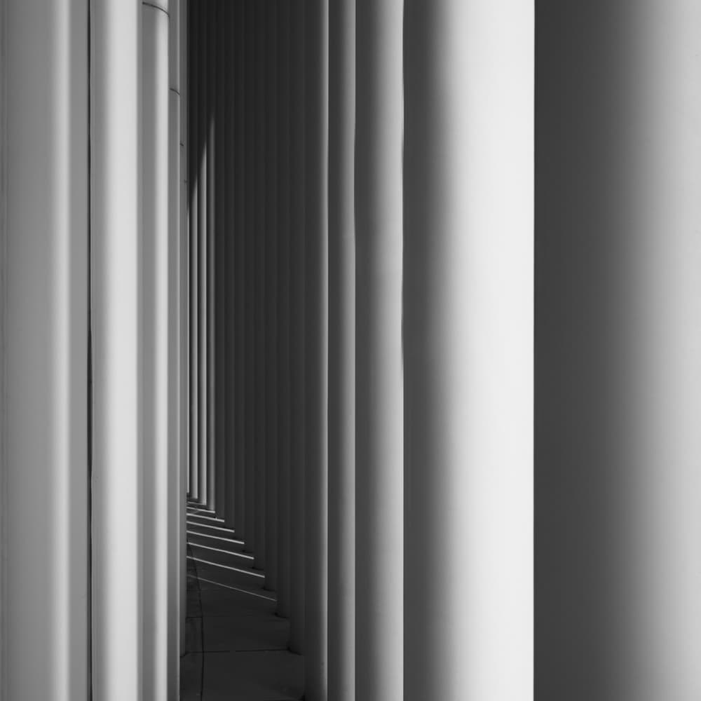 Parallel Pillars and Shadows by Jeroen van de Wiel — canvas wall art