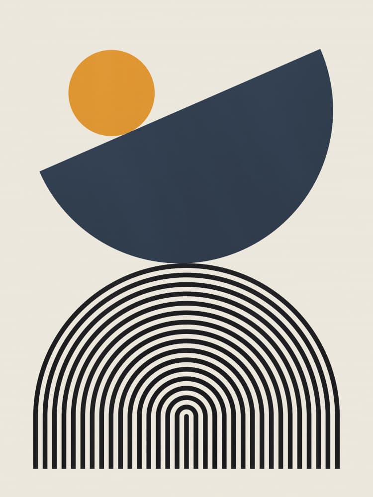 Balanced Arch Shapes by Vitor Costa — canvas wall art