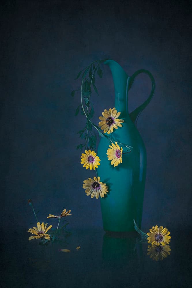 Moody Floral Still Life by Lydia Jacobs — canvas wall art