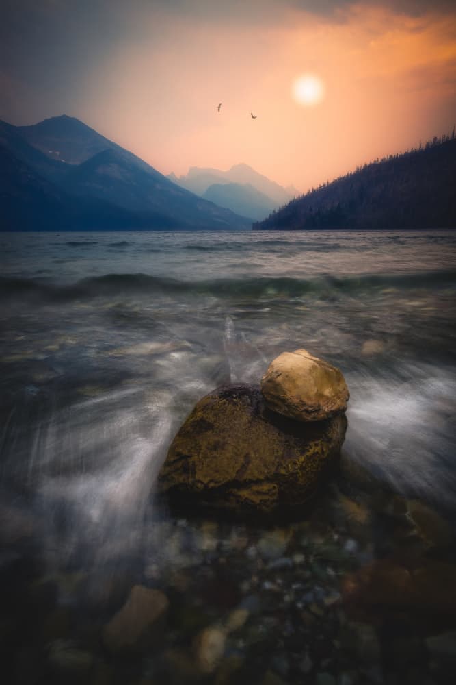 Ethereal Lake Glow by Alex Zhao — canvas wall art