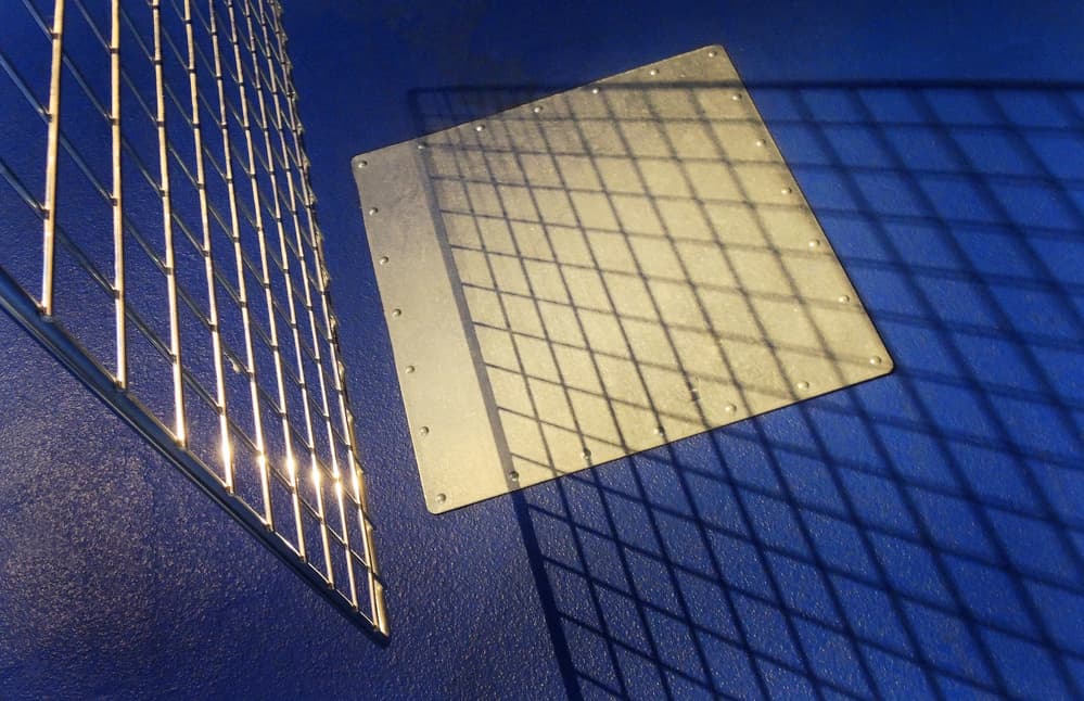Diamond Grid Shadows by Huib Limberg — canvas wall art