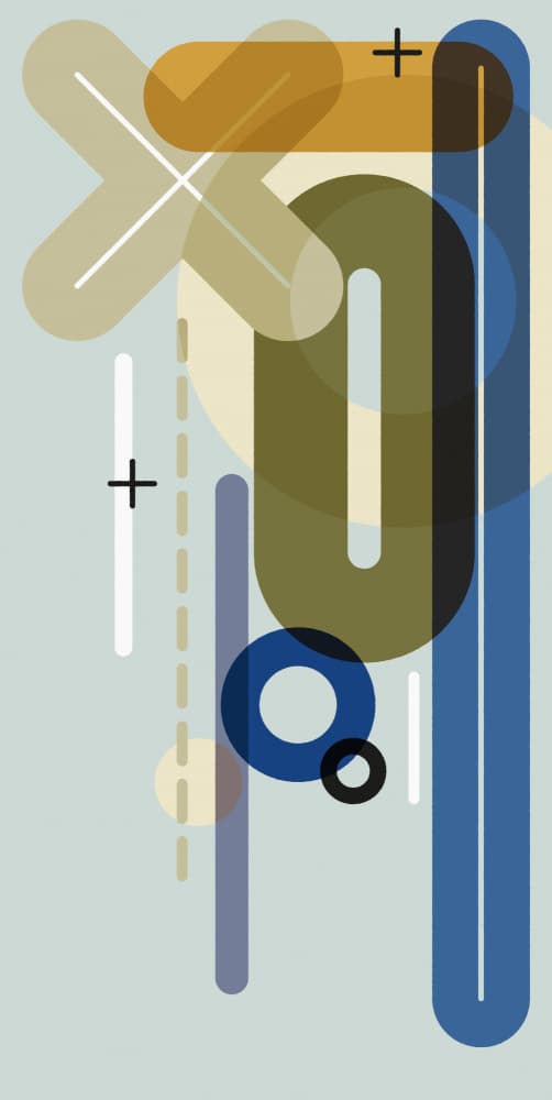 Geometric Color Blocks by Rafa Mateo — canvas wall art