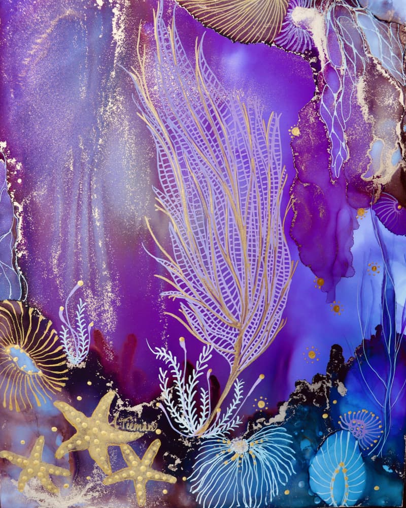 Ethereal Coral Reef by Amy Tieman — canvas wall art