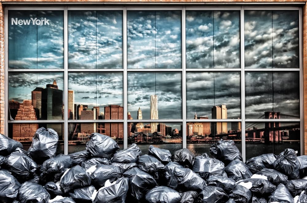 New York City Contrast by Peter Pfeiffer — canvas wall art