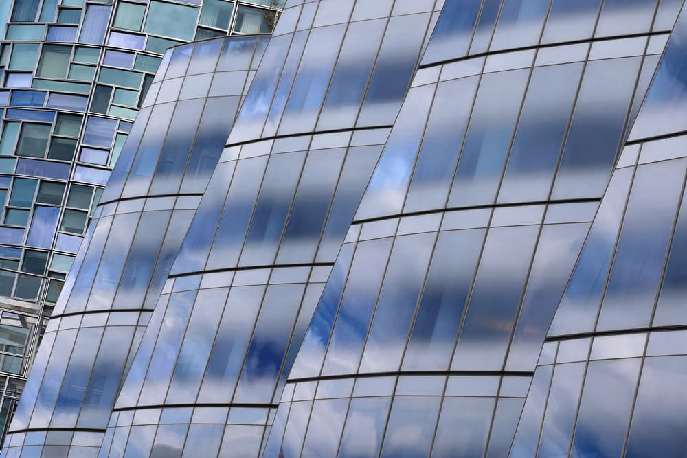 Modern Glass Reflections by Hans-Wolfgang Hawerkamp — canvas wall art
