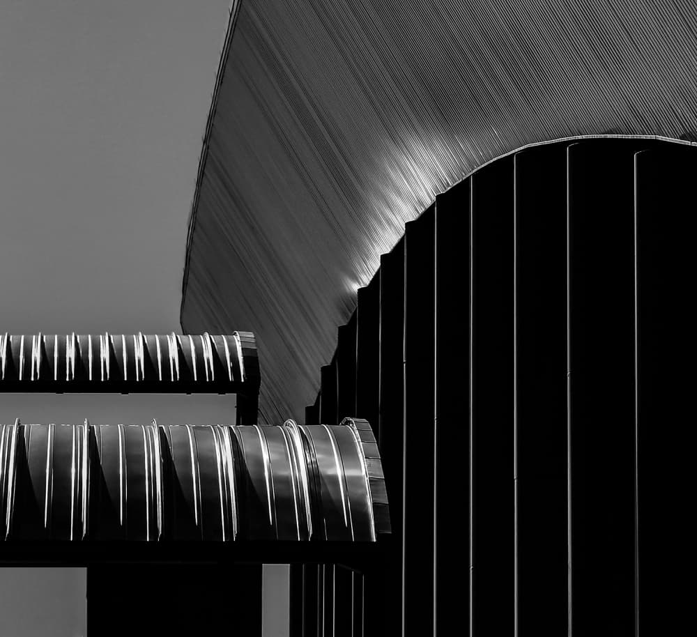 Abstract Architectural Lines by Anna Niemiec — canvas wall art