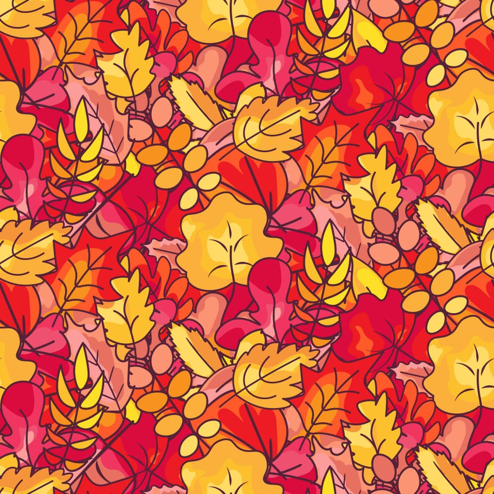 Vibrant Autumn Leaves by Marika Barsrsind β canvas wall art