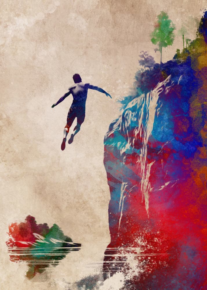 Leap of Freedom by Justyna Jaszke — canvas wall art