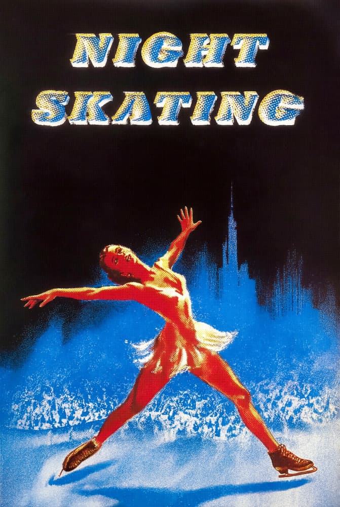 Graceful Night Skater by Minorstep — canvas wall art