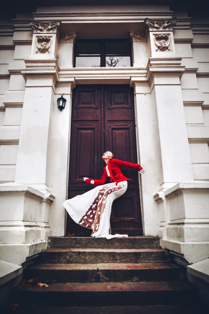 Fashionable Woman Grand Entrance by Ruslan Bolgov — canvas wall art