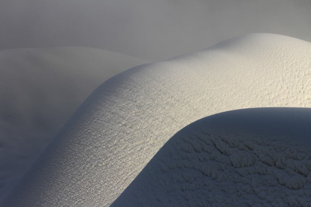 Gentle Snow Curves by Bror Johansson — canvas wall art