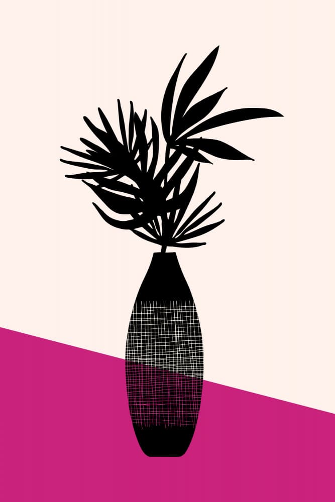 Exotic Flora Silhouette.png by Kristian Gallagher — canvas wall art