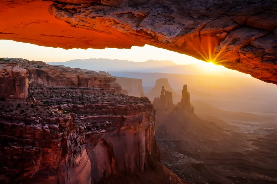 Mesa Arch Sunrise by John Fan — canvas wall art