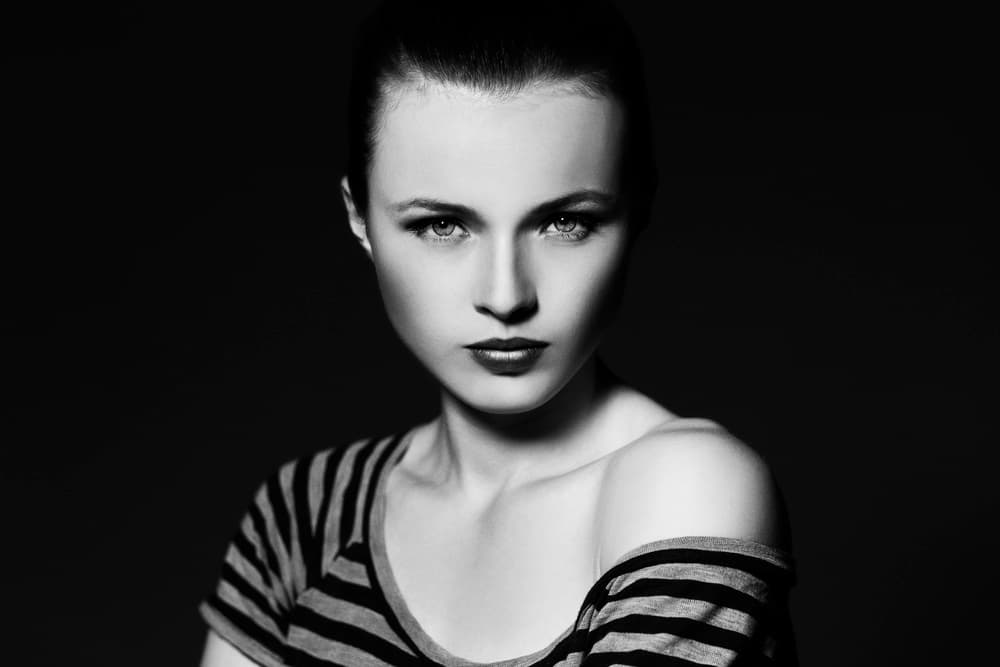 Mysterious Woman Portrait by Peppe Tambè — canvas wall art