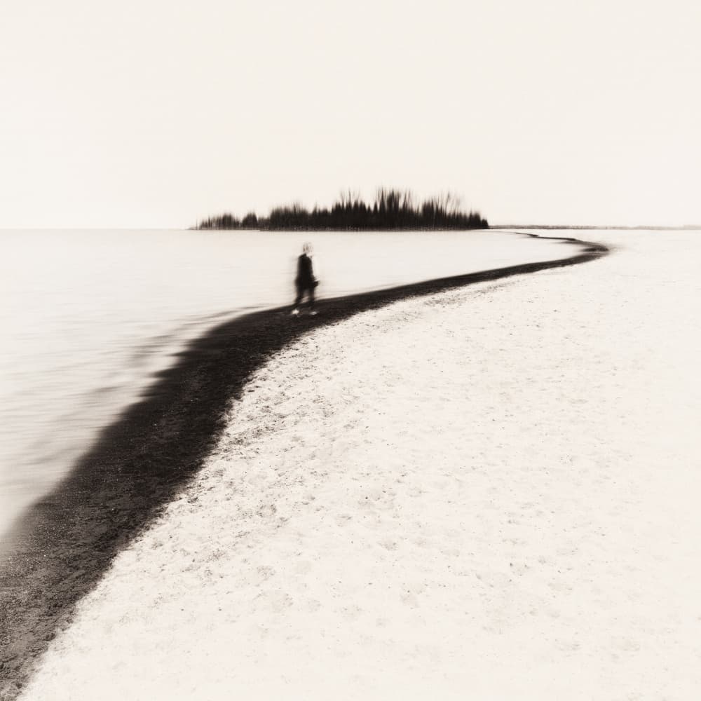 Solitary Path to Island by Steven Zhou — canvas wall art