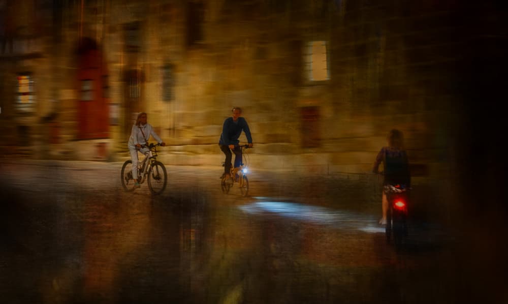 Dynamic Night Cycling by Anette Ohlendorf — canvas wall art