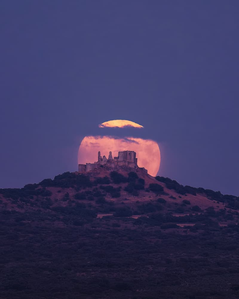 Moonlit Castle Night by Enrique Rodriguez de Mingo — canvas wall art