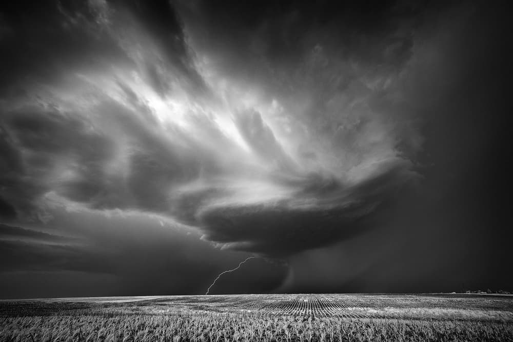 Dramatic Lightning Storm by Rob Darby — canvas wall art