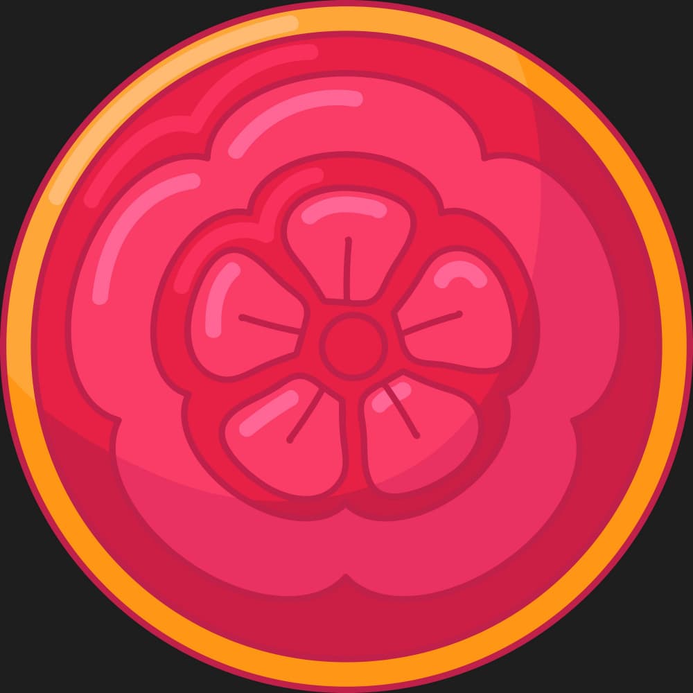 Pink Grapefruit Slice by Marika Barsrsind β canvas wall art