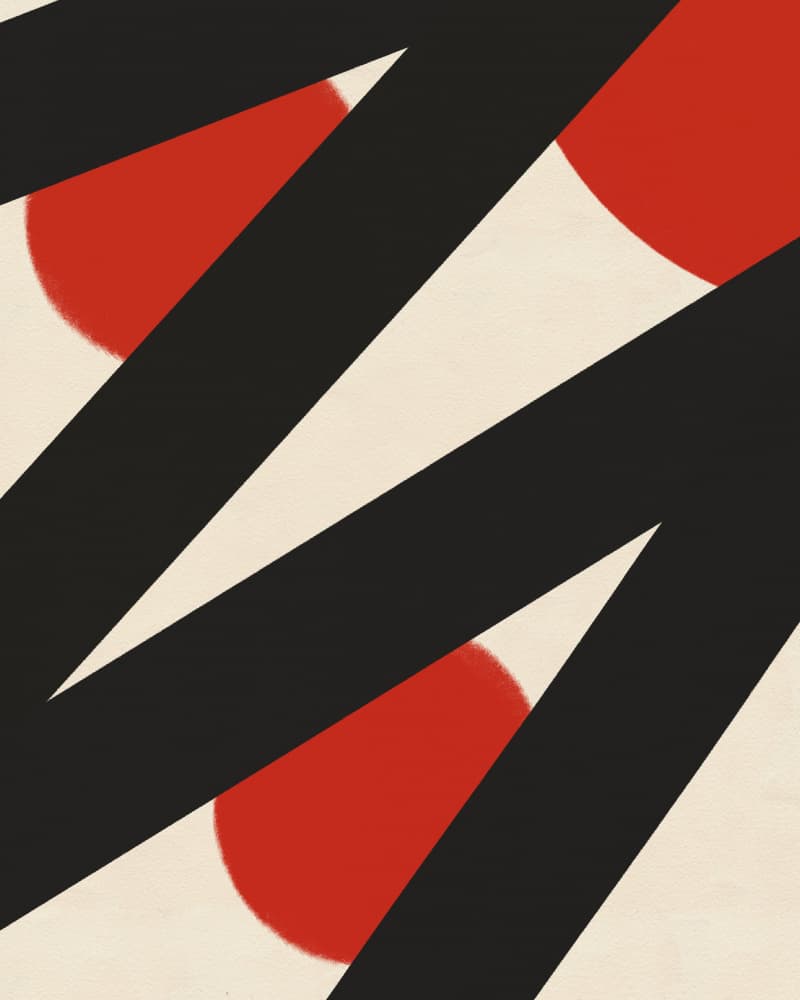 Red Geometric Abstract by Deepthi s — canvas wall art